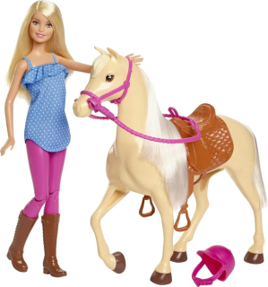 Mattel Barbie S KONĚM FXH13