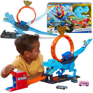 Hot Wheels City Smyčka se žravým T-Rexem HKX42 od Mattel 