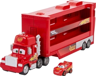 Mattel Cars Mini transportér Mack a Blesk McQueen GNW34