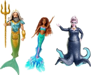 Mattel The Little Mermaid Sada 3 pohádkových panenek HND28