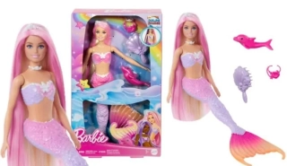 Mattel Barbie a dotek kouzla mořská panna Malibu HRP97