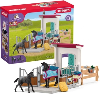Schleich Box pro koně s klisnou a hříbětem 42611