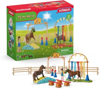 Schleich Trénink agility pro poníky 42481