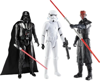 Sada 3 ks Figurek 30 cm Star Wars od Hasbro Darth Vader Maul G0312