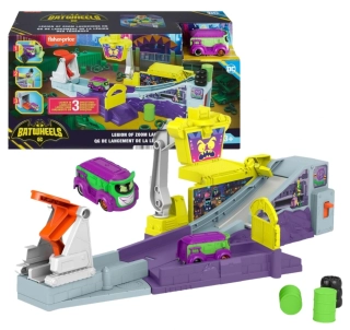Batwheels DC dráha s odpalovací rampou a vozídlem Jokera Fisher-Price HNP07
