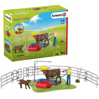 Schleich 42529 Mycí stanice pro krávy