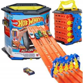 Mattel Hot Wheels 5-pásmová dráha Kufřík + autíčko Závody HGK41