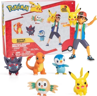 Figurky Pokémon Battle Ready - Sada 6 ks figurek ASH od Jazwares
