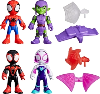 Hasbro Figurky Spidey Goblin Ghost Miles Morales - Sada 4 ks figurek