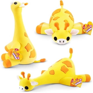 ZURU Velká Plyšová Žirafa 1,5 kg - Zatížený Plyšák Hug a Lumps