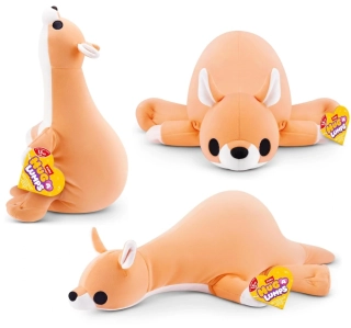 ZURU Velká Plyšová Klokan 1,5 kg - Zatížený Plyšák Hug a Lumps