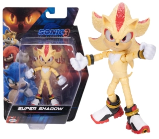 Sonic 3 Ježek Film Originální Pohyblivá Akční Figurka Super Shadow 13 cm