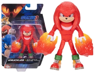 Sonic 3 Hedgehog Film Originální pohyblivá akční figurka KNUCKLES 13 cm