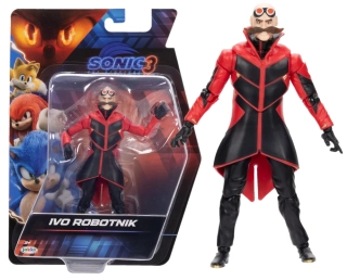 Sonic 3 Hedgehog Film Originální pohyblivá akční figurka IVO DĚLNÍK 14 cm