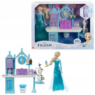 Mattel Ledové království Frozen zmrzlinový stánek s Elsou a Olafem herní set HMJ48