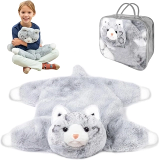 PLYŠÁK KOČKA ZÁTĚŽOVÝ SNIŽUJE STRES ADHD AUTISMUS 2,2 KG