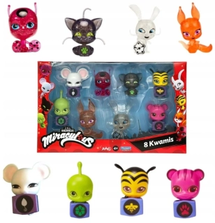 Miraculous Kouzelná Beruška Sada 8 FIGUREK Kwami Tikki Trixx od Playmates Toys