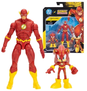 Sonic Hedgehog Film Originální pohyblivá akční figurka Sada 2 Figurek SONIC x FLASH 12 cm