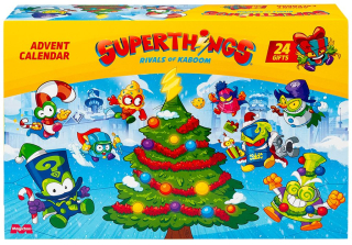 ADVENTNÍ KALENDÁŘ SUPER THINGS ZINGS KABOOM FIGURKY SUPERTHINGS 24 DNÍ
