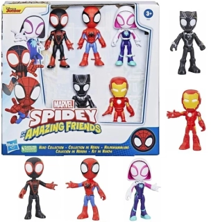Hasbro Figurky Spidey Ghost Iron Man Morales Panter - Sada 5 ks figurek