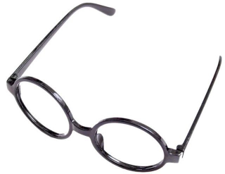 Stylové čiré brýle Harry Potter - černe