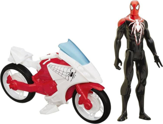 Spiderman Figurka 30 cm + motorka Web Net Cycle od Hasbro