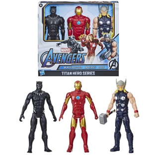 Avengers Sada 3 Figurek 30 cm Černý Panter Iron Man Thor od Hasbro